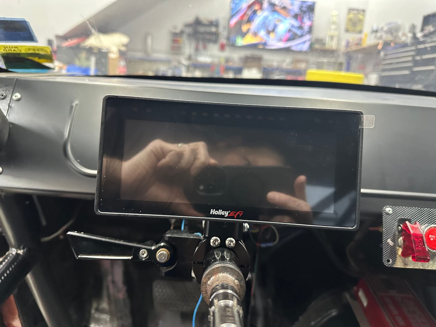 Customer photo review of Holley 6.86" 553-112 Adjustable Dash Mount w/ Billet Clamp 15-01013