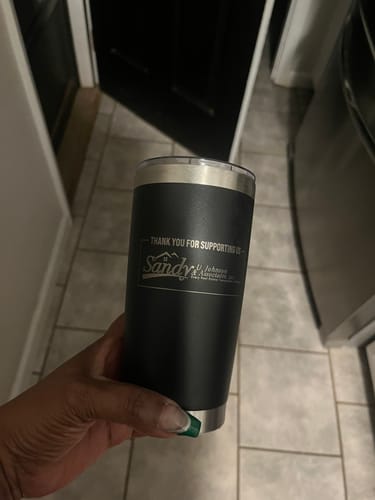 Customer photo review of (6 Pieces) Laser Engraved Tumbler | 20 oz