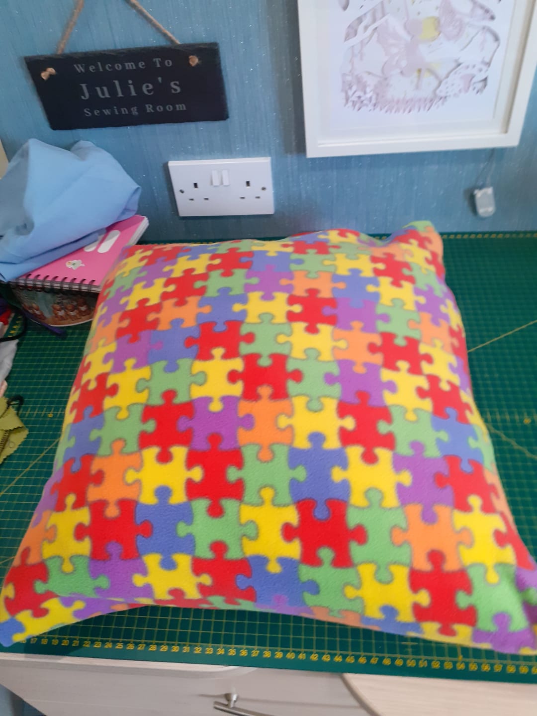 Customer photo review of Jigsaw Anti Pill Polar Fleece Fabric