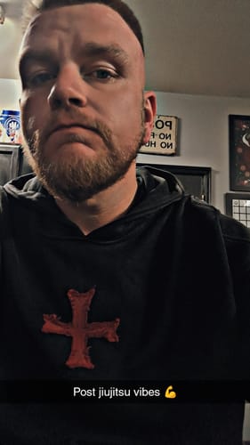 Customer photo review of Crusader Armor Hoodie