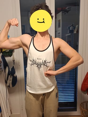 Customer photo review of STRINGER TANK - REVENGE / WHITE