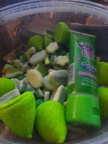 Customer photo review of Green Candy Salad with FREE SOUR GEL