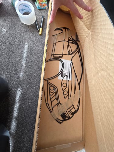 Customer photo review of Custom Car & 4WD Metal Wall Art