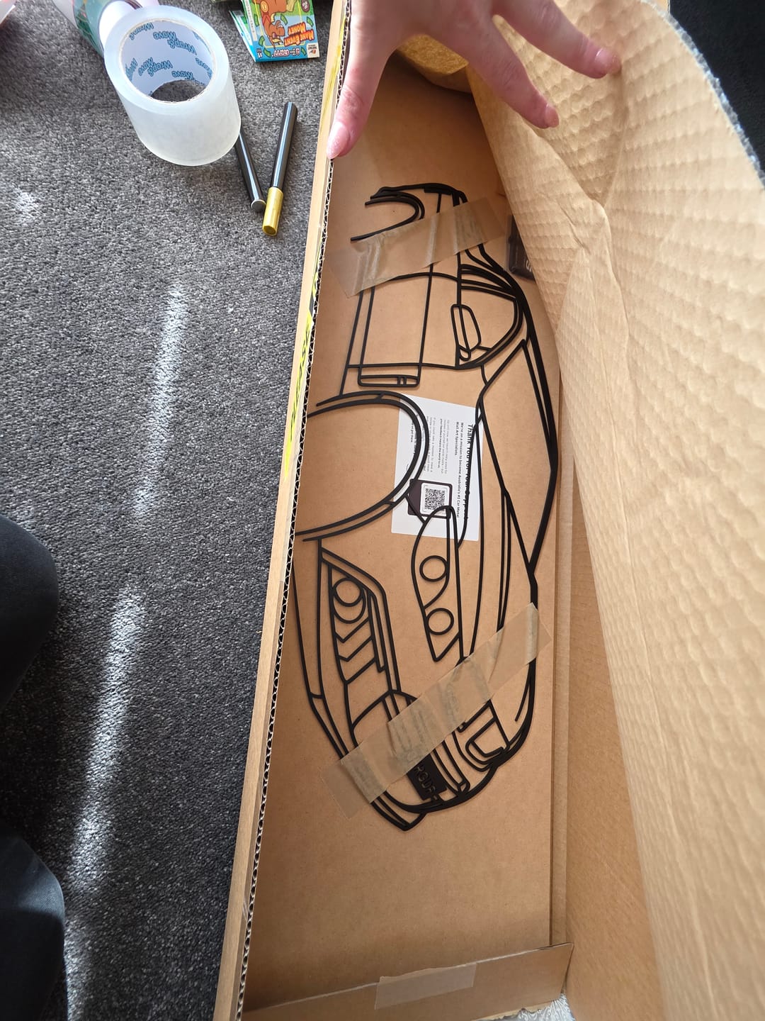 Customer photo review of Custom Car & 4WD Metal Wall Art