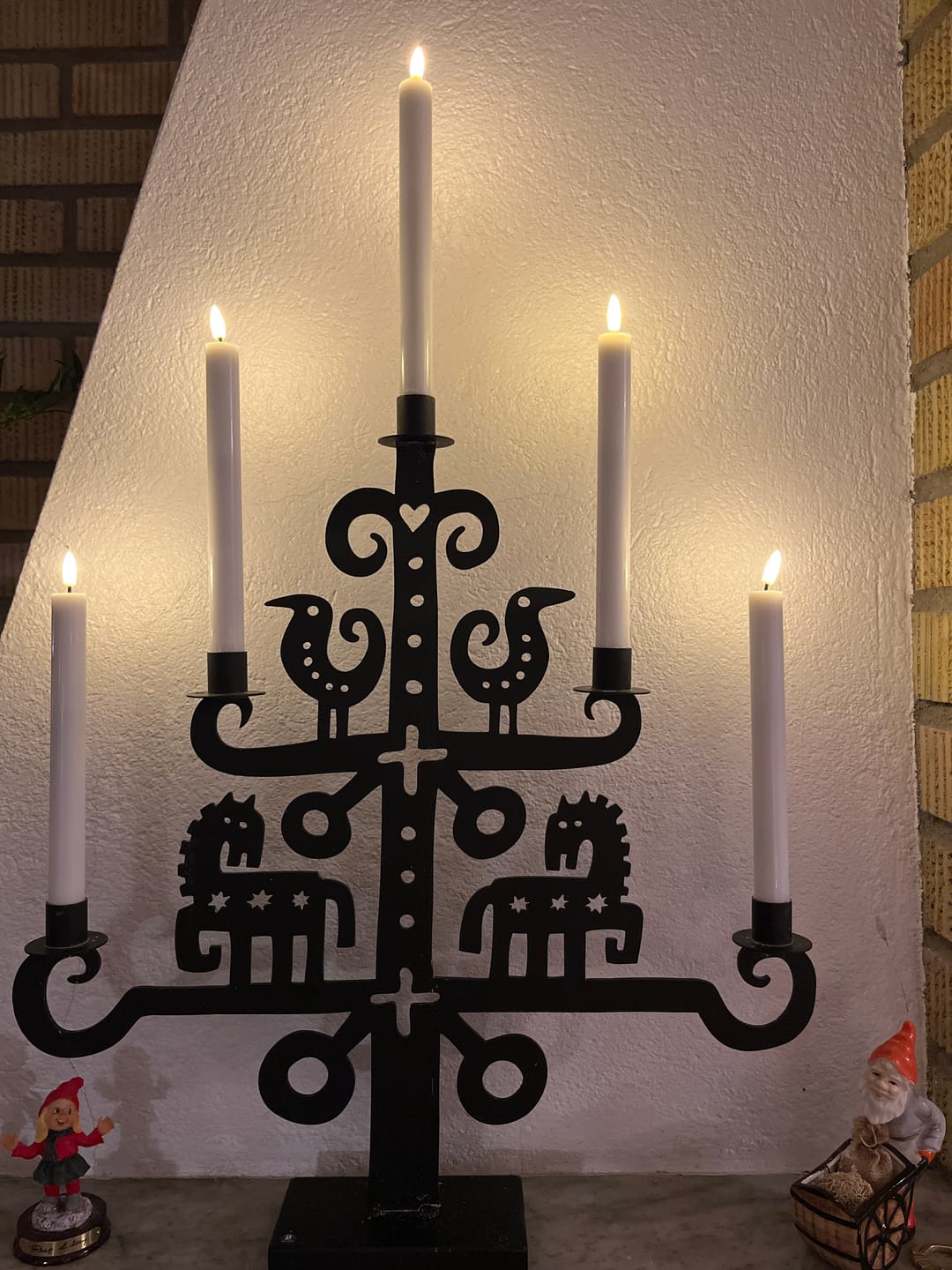 Customer photo review of LED Kronelys 2 stk, Ø 2 x 24 cm Hvid