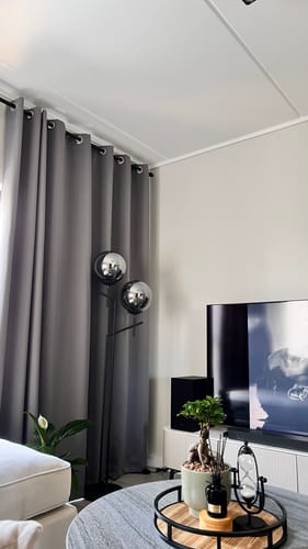 Customer photo review of Deco Duo Floor Lamp Glass and Metal