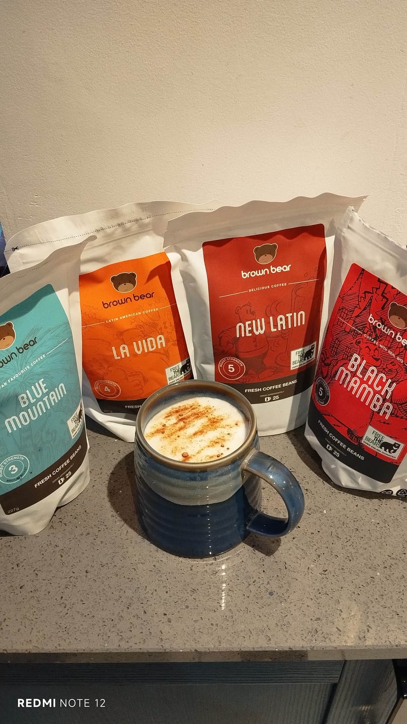 Customer photo review of Ultra Dark Coffee Bundle | Brown Bear