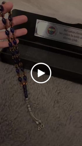 Customer video review of Kehribar Tesbih / Sikma Gebetskette Namen Gravur mit Box