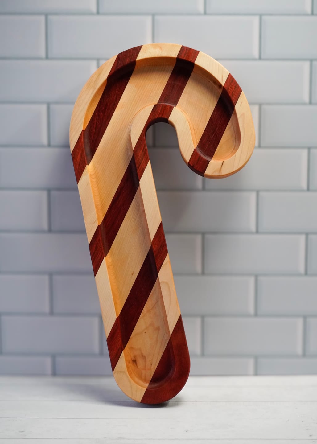Customer photo review of 15.0x7.8" Candy Cane Tray 1 Acrylic Router Template [Limited Edition]