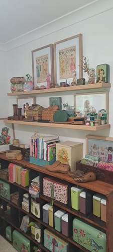 Customer photo review of Floating Shelf in American Oak - 220mm x 1320mm - warehouse sale