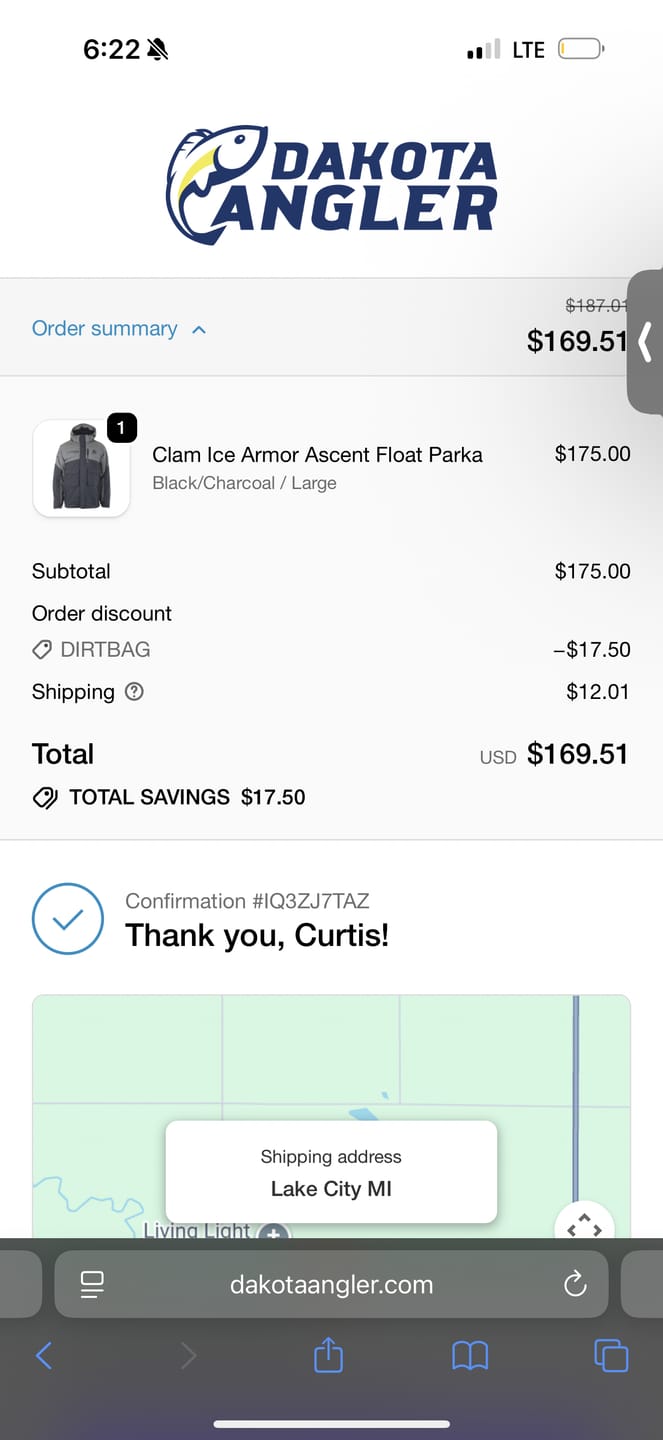 Customer photo review of Custom Carbon Ice Rod