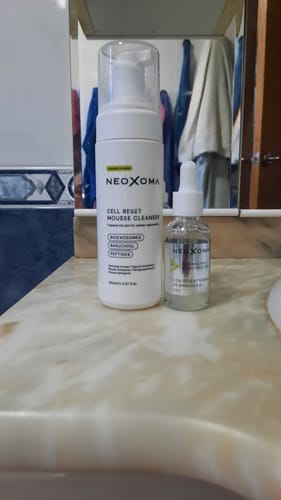 Customer photo review of Pack Sérum Ultra Rejuvenecedor & Limpiador Facial Cell Reset