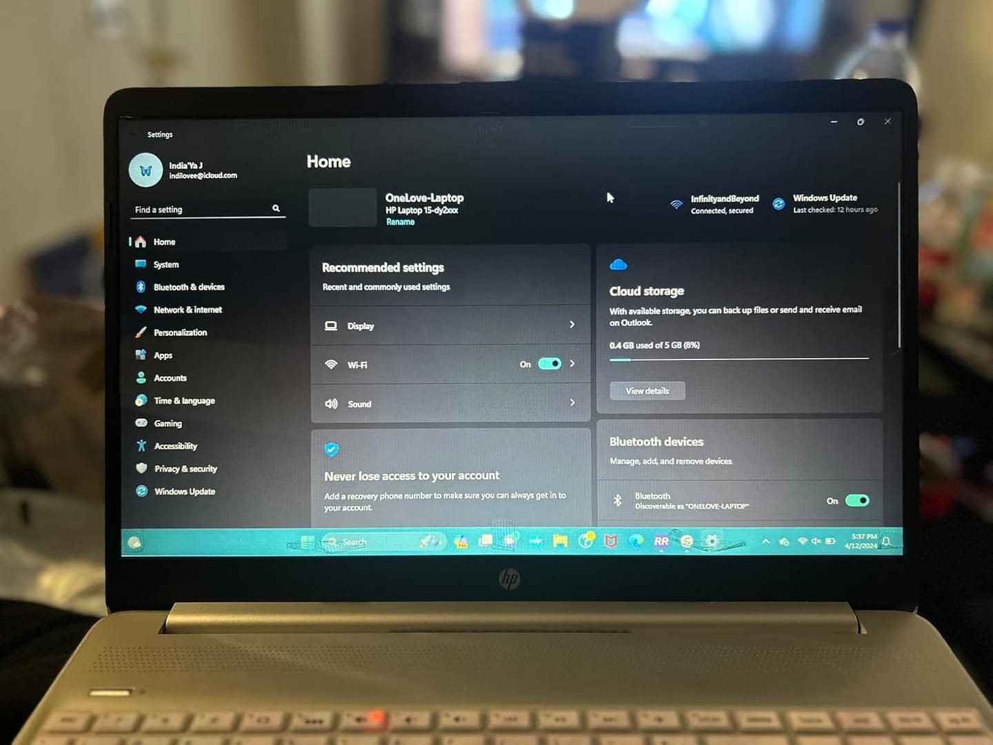 Customer photo review of Removable Computer Monitor Privacy Screen Filter - for 16:9 Aspect Ratio
