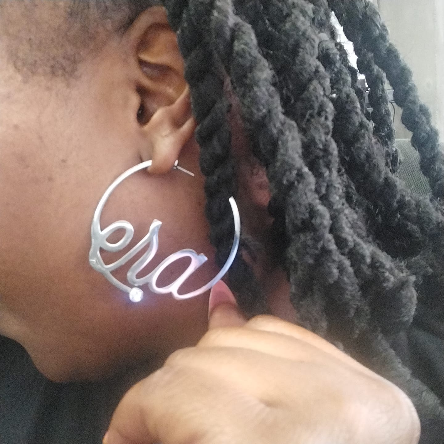 Customer photo review of Silver Era Logo Hoops