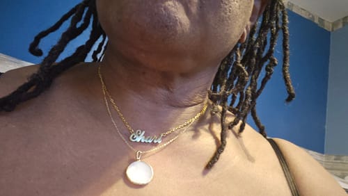 Customer photo review of Personalized Name Necklace