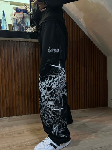 Customer photo review of Deathwing Banana Shape Uncuffed Luxury Cargos [VOID BLACK]