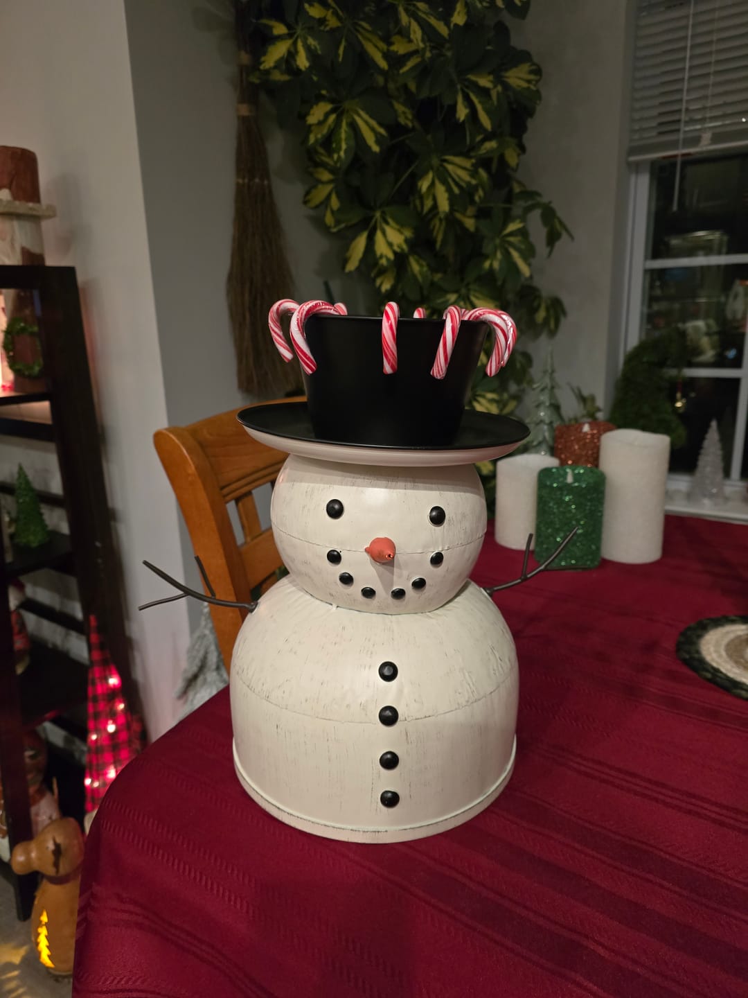 Customer photo review of Frosty Tin Snowman