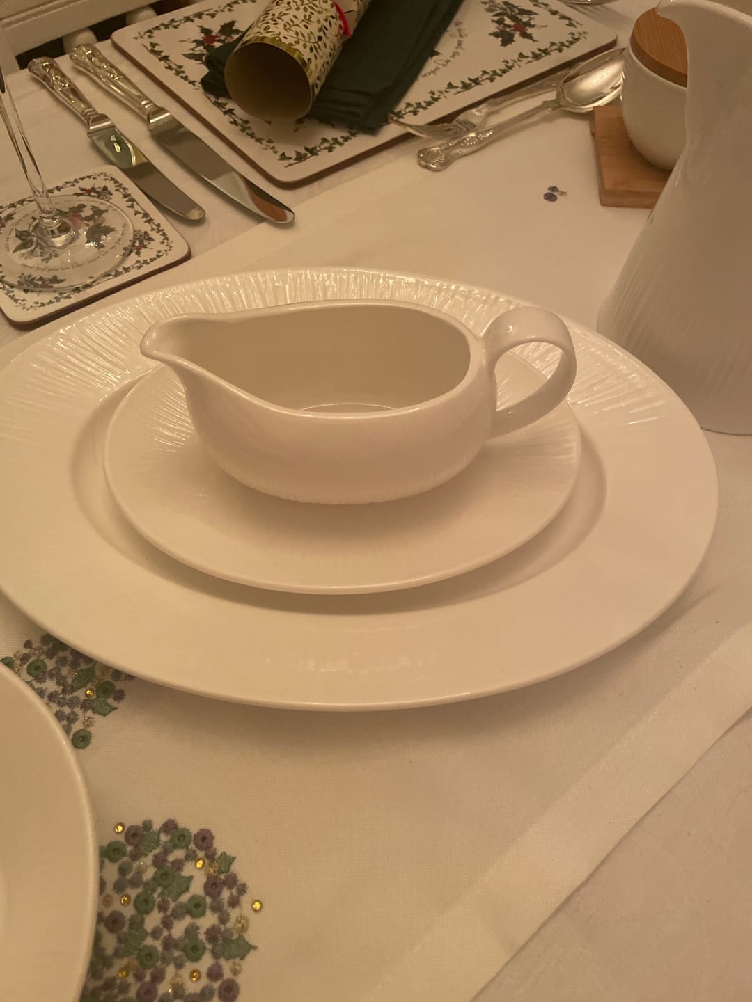 Customer photo review of Belleek Living Erne Sauce Boat & Tray