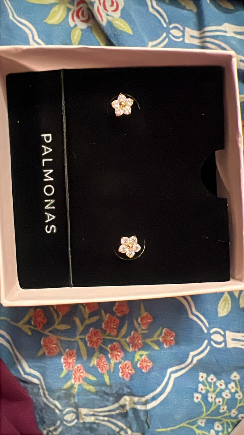 Customer photo review of Crystal Nova Studs