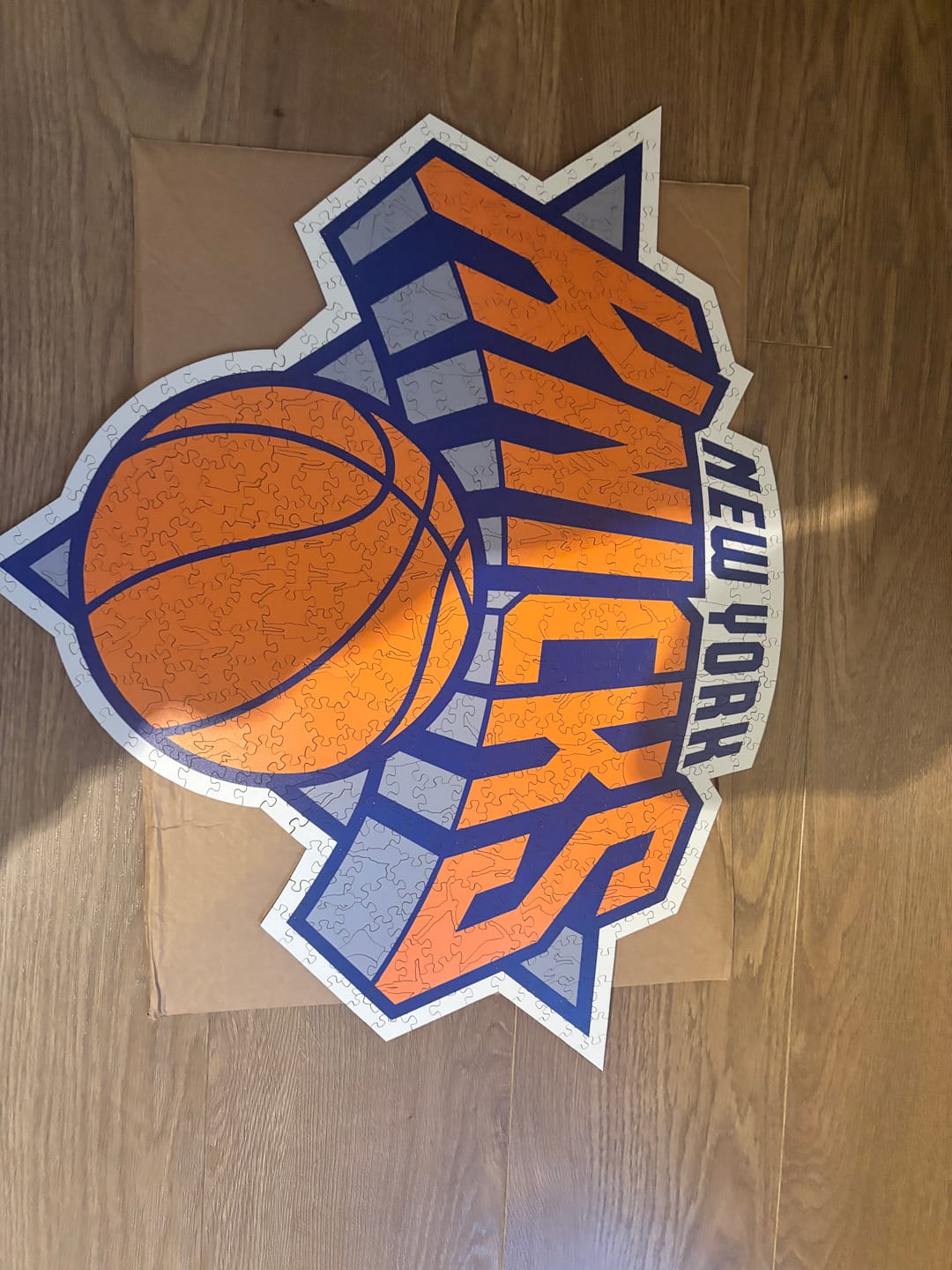 Customer photo review of New York Knicks™ - Wooden Puzzle