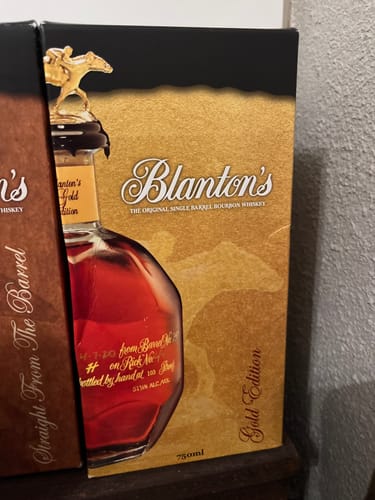 Customer photo review of Blanton's Gold Edition Single Barrel Bourbon Barrel Select Barrel #245 K.W.S. Edition (750ml)