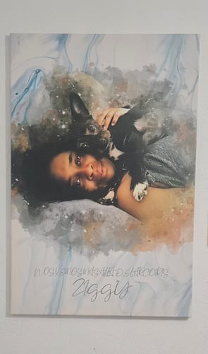 Customer photo review of Foto de tu mascota en estilo acuarela | Regalo para cachorros, perros y gatos