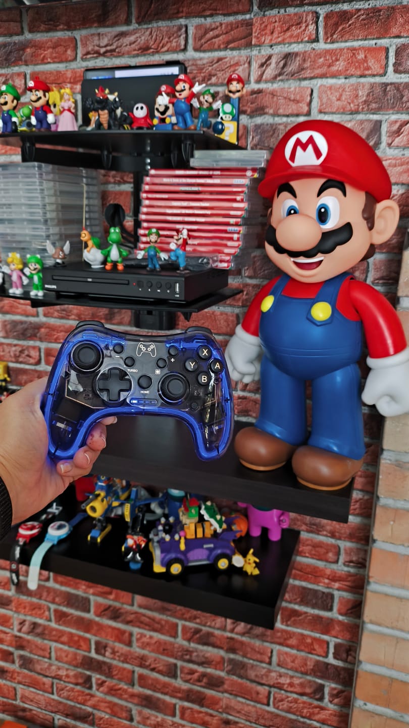 Customer photo review of Gamepad Wireless Timebox pentru Switch/Switch OLED/Lite, PC si Telefon, Ergonomic, Design cu Lumini RGB, Vibratii, Senzor de Miscare, Conectare Bluetooth si Type-C, Compatibil iOS si Android, Transparent