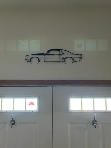 Customer photo review of 1969 Camaro Detailed Metal Silhouette