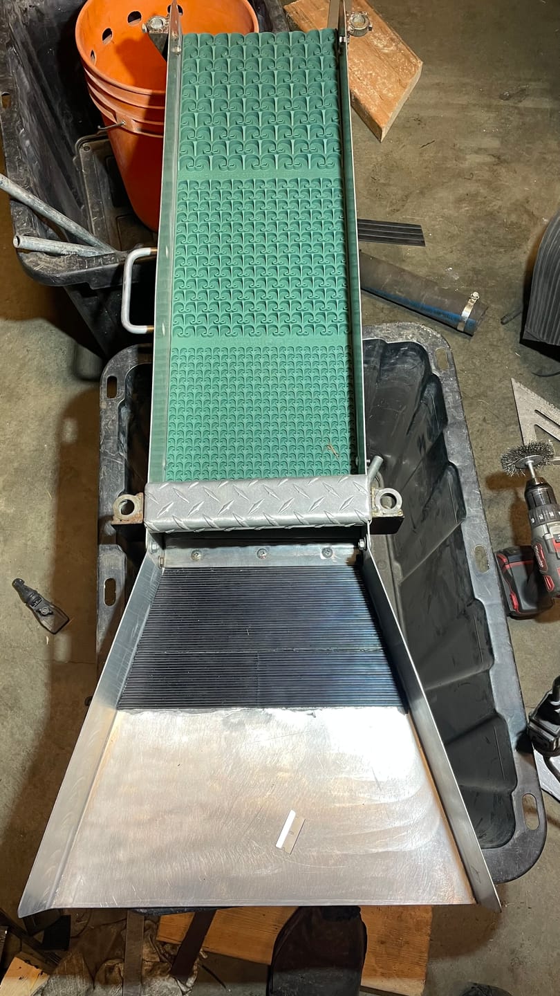 Customer photo review of 10X36 Sluice Mat - Combo Dream Mat | Gold Prospecting Equipment