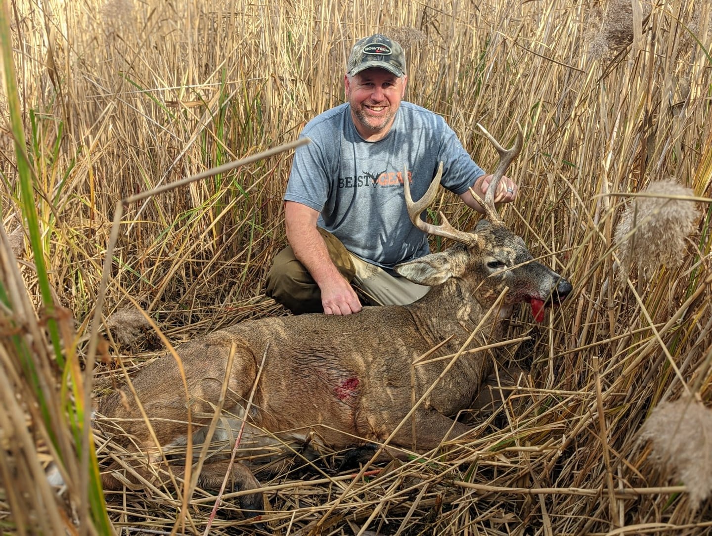 Customer photo review of BEAST GEAR GREY SHIRT