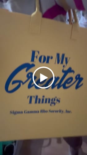 Customer video review of For my GREATER THINGS - felt bag