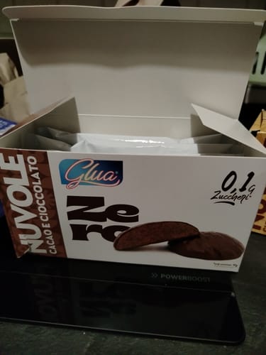Customer photo review of Biscotti proteici Nuvole ricoperti di cioccolato gusto cacao