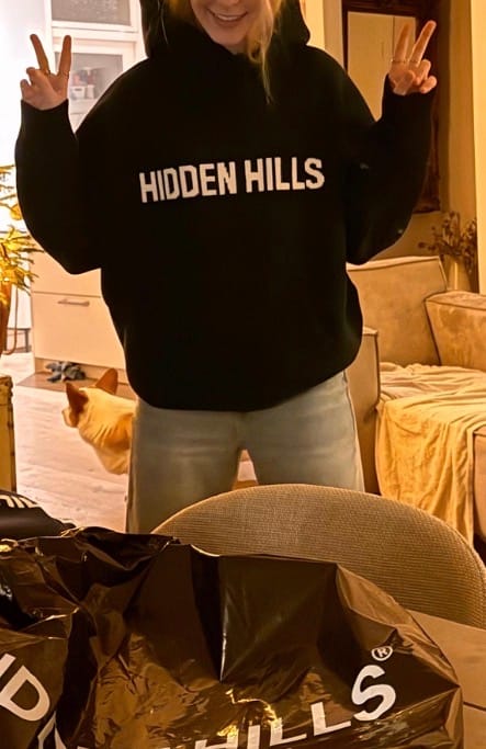 Kundenbewertung mit Foto von KNIT HOODIE NAVY