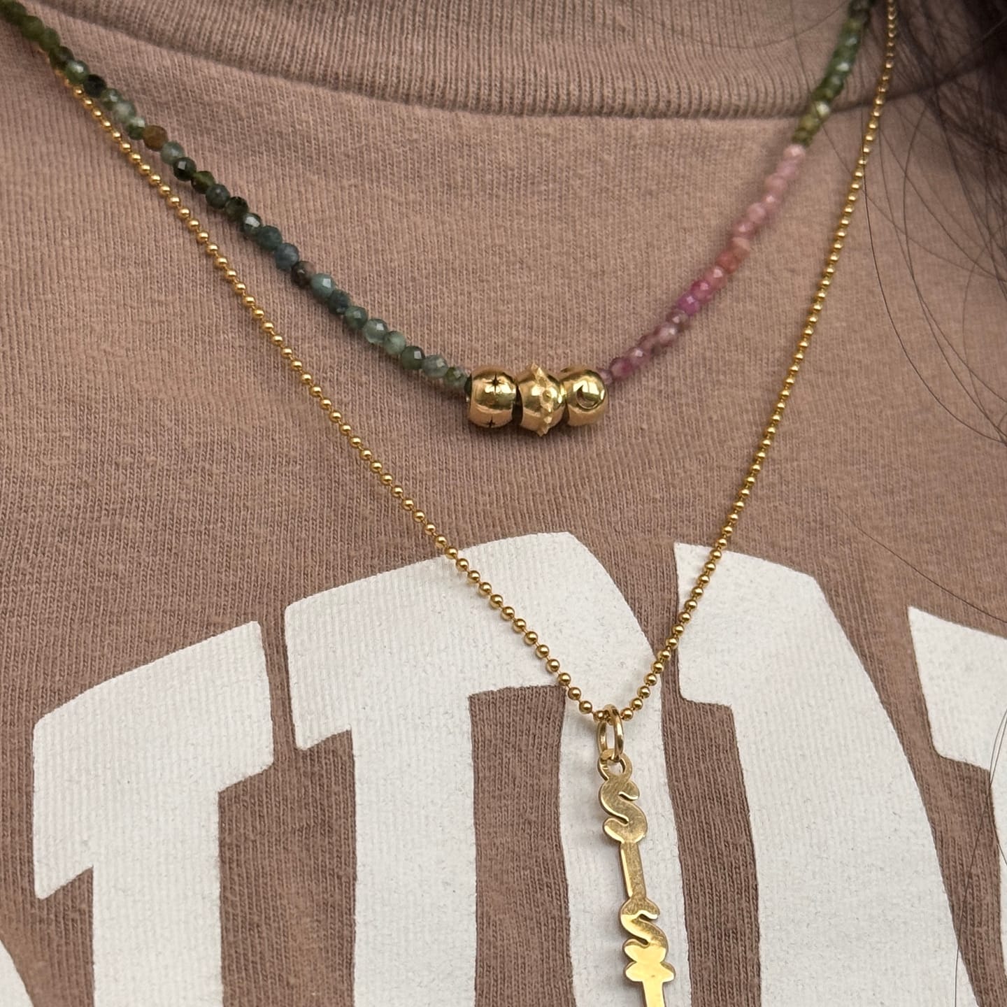 Customer photo review of 10K Star Spacer Bead