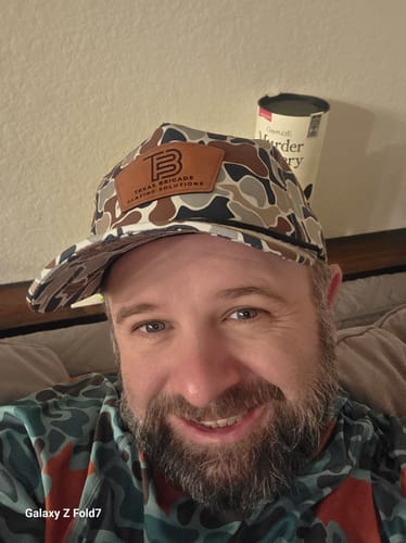 Customer photo review of Custom Leather Patch 5-Panel Rope Hat - Blank Rope Hats