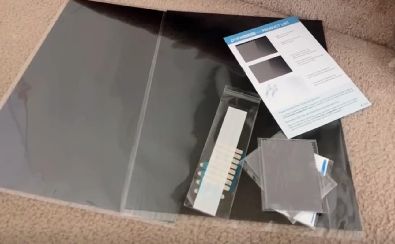 Customer photo review of Removable Computer Monitor Privacy Screen Filter - for 16:9 Aspect Ratio