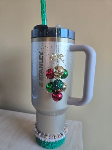 Customer photo review of Bauble Charm - Tumbler Handle Charm