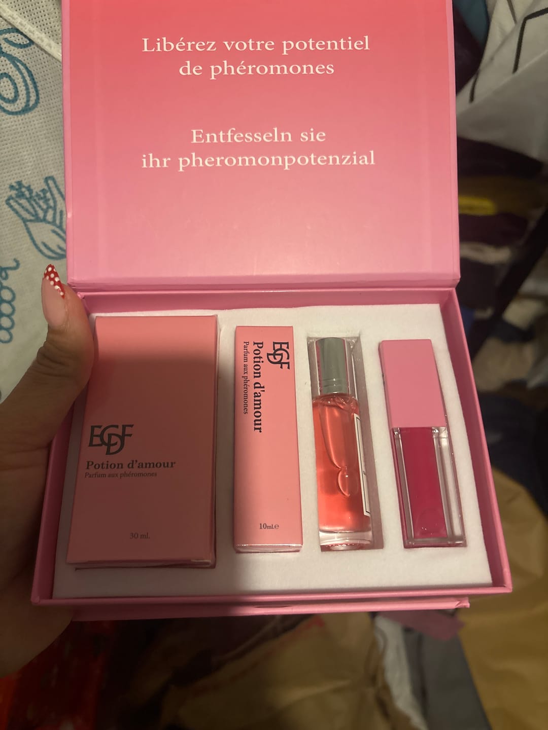 Customer photo review of Coffret aux phéromones