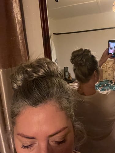Customer photo review of Easilocks Power Scrunchie (Set of 2)