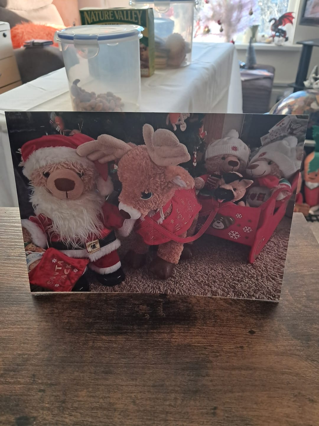 Customer photo review of Eddy the Teddy Christmas Cards (pack of 20)