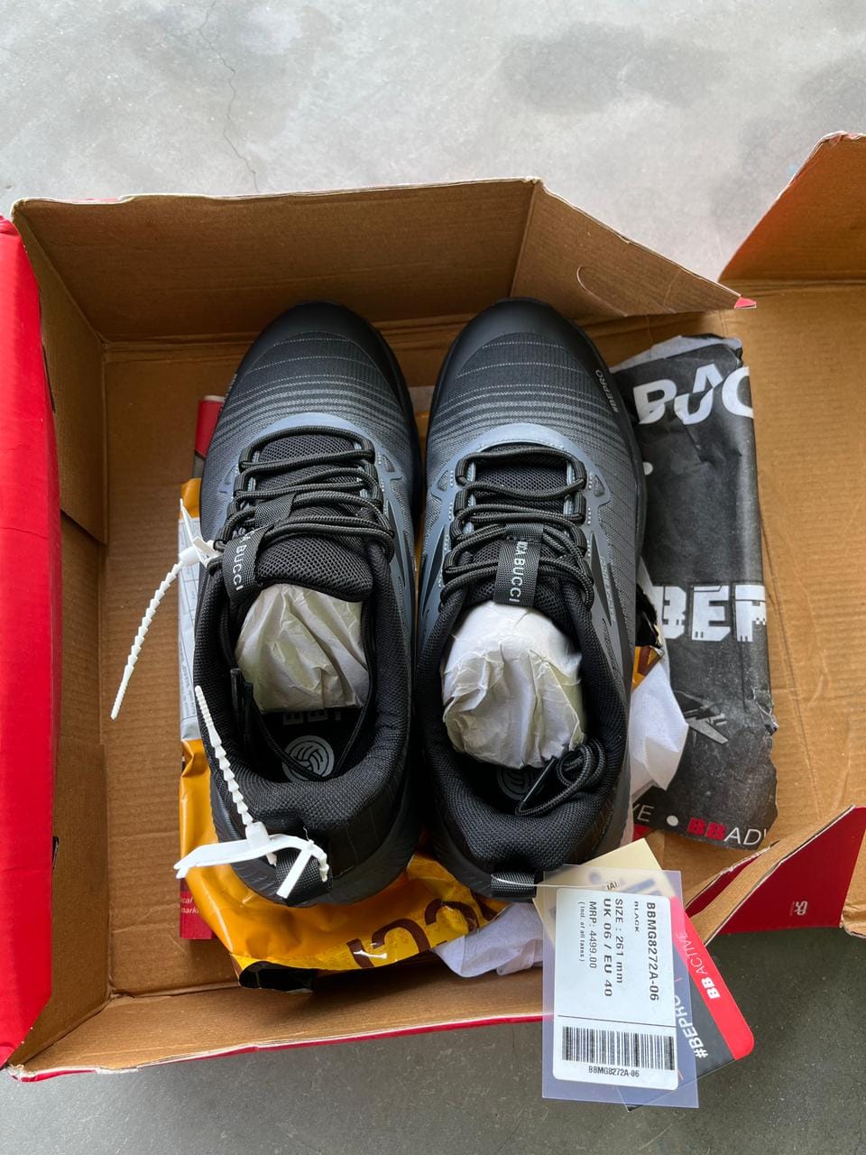 Customer photo review of Bacca Bucci TrekZON Trekking & Trail Running Shoes with AllTerraX Grip Outsole