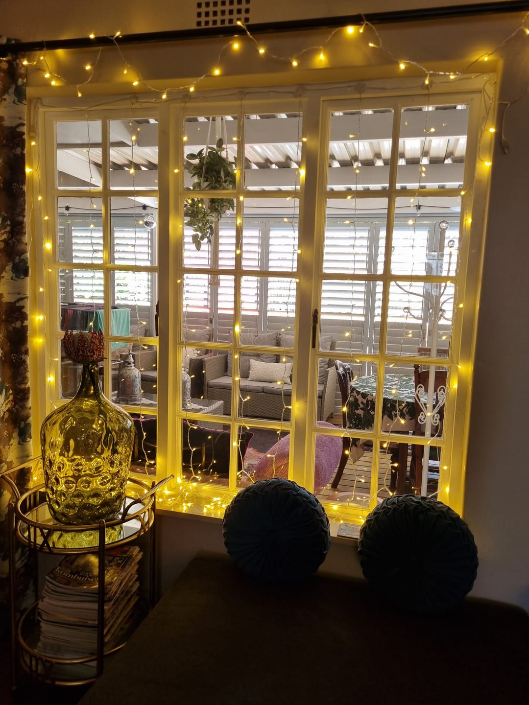 Customer photo review of Curtain Fairy Lights