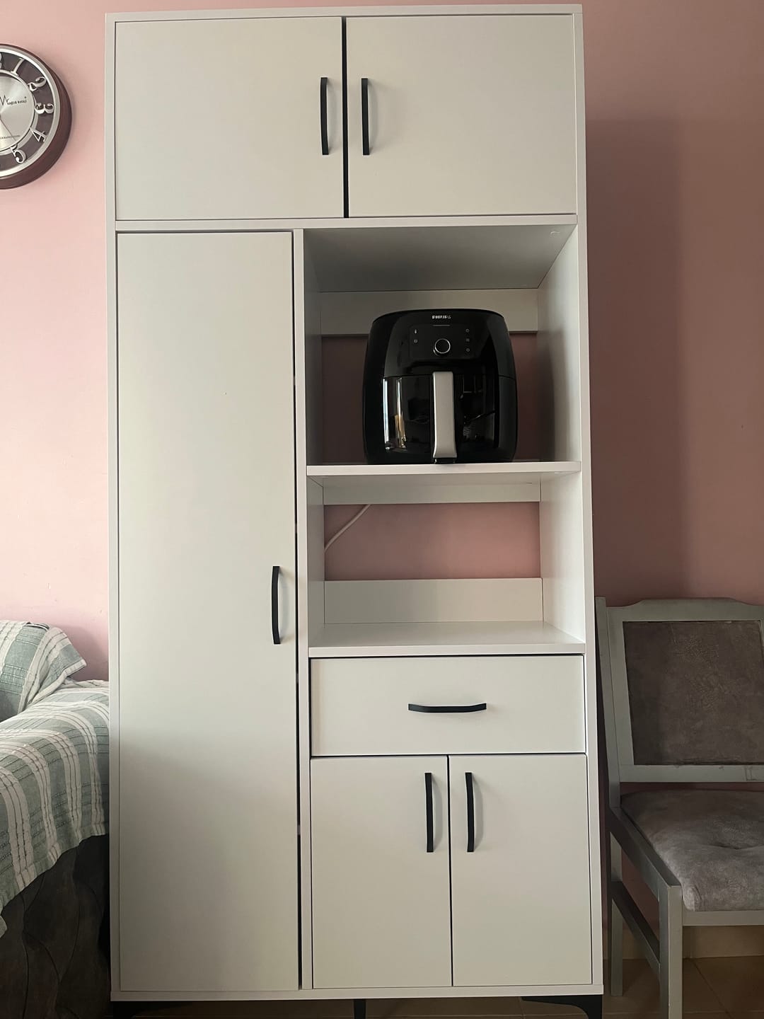 Customer photo review of Rani JE165 Çok Amaçlı Dolap 5 Kapaklı 1 Çekmeceli Kiler Mutfak Dolabı Beyaz