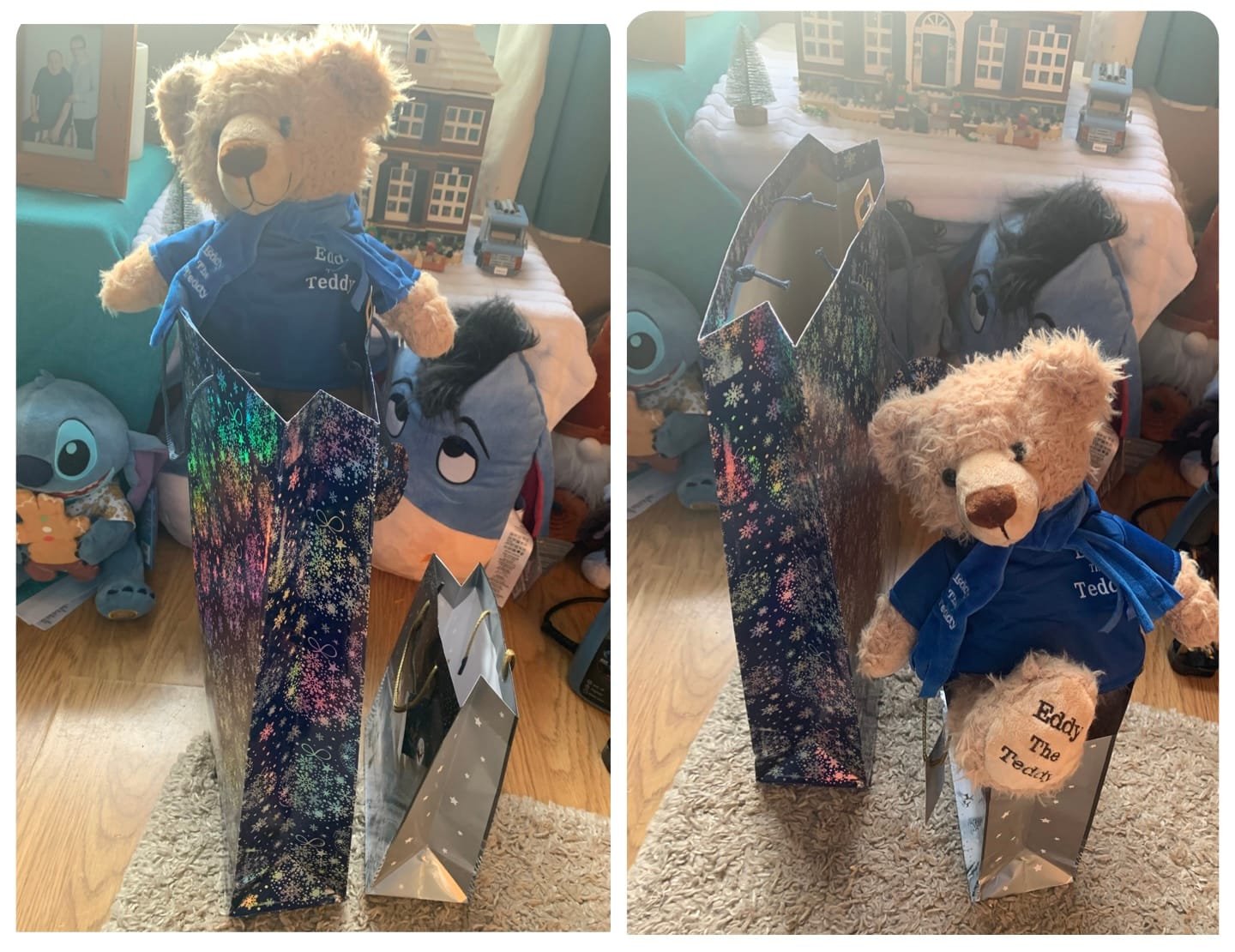 Customer photo review of Eddy the Teddy winter scarf