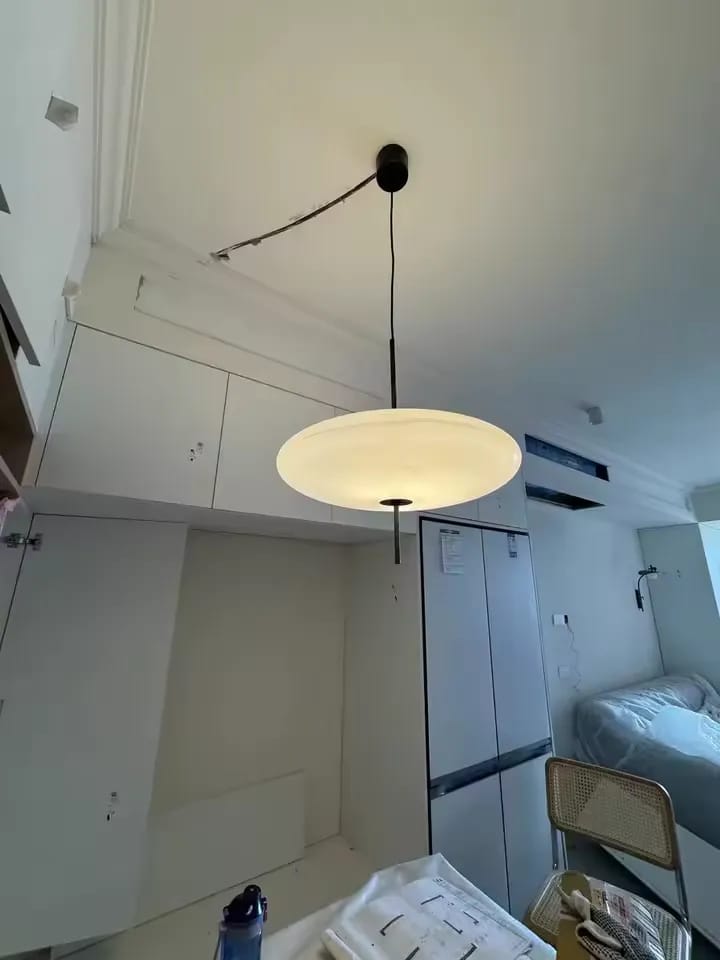 Customer photo review of Luminária pendente acrílico em led