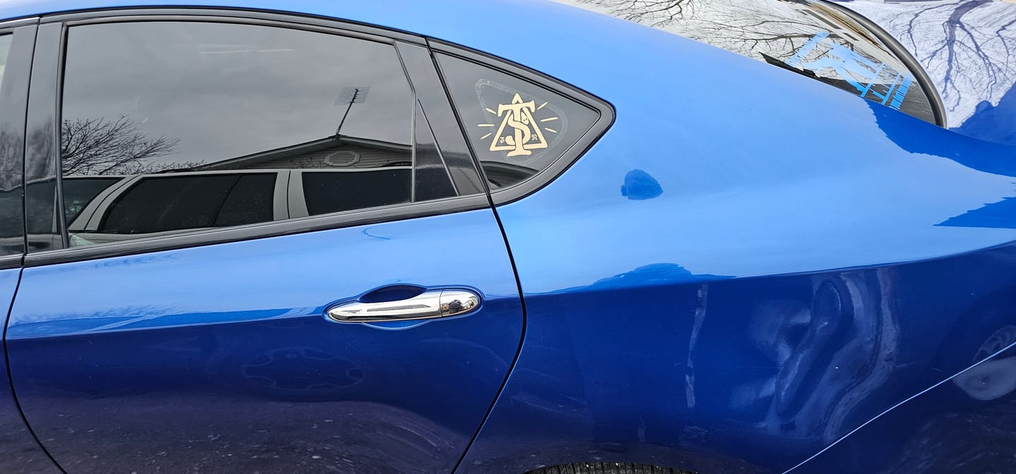 Customer photo review of Order Of The Suck Sticker