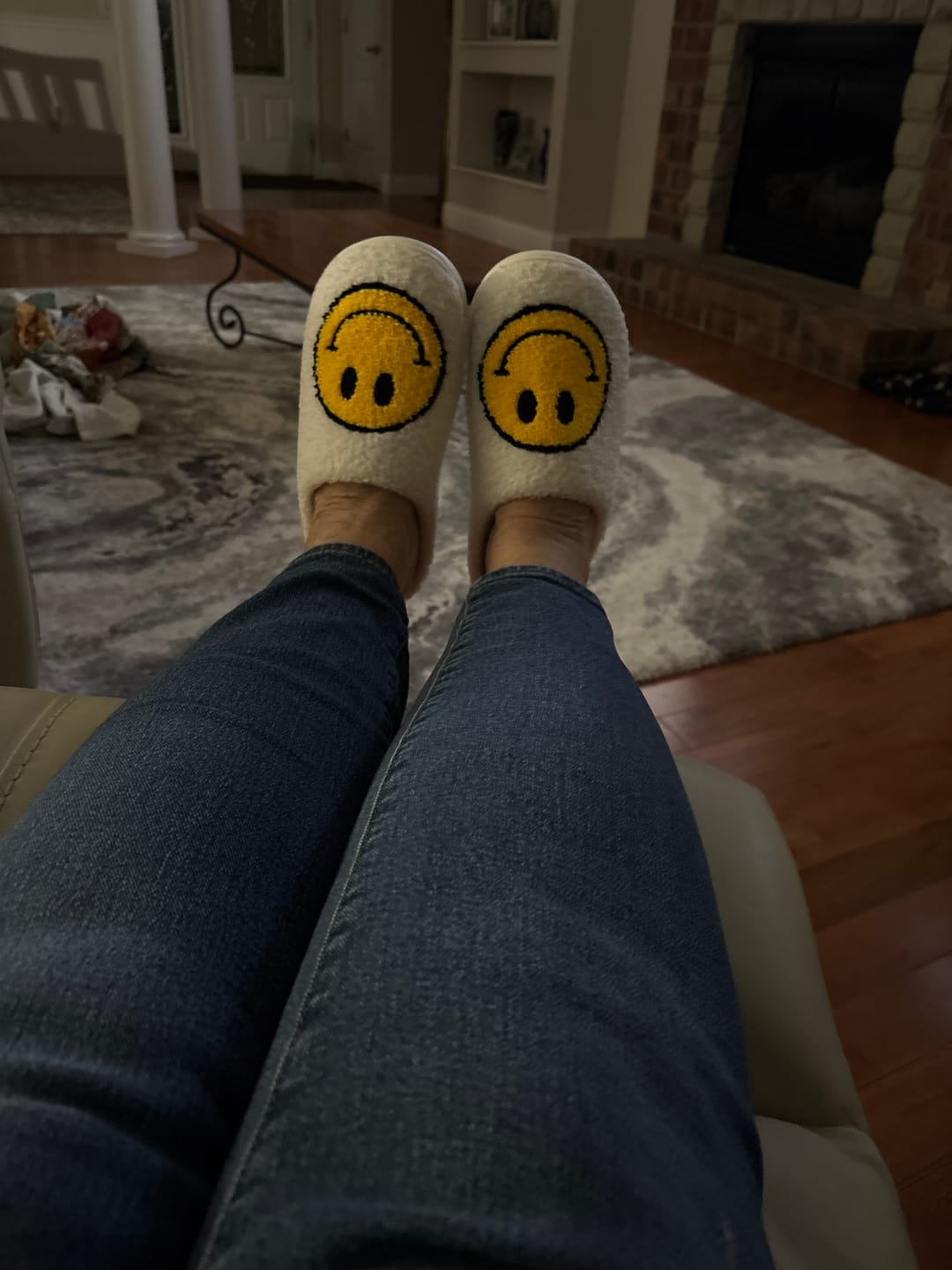 Customer photo review of Happy Face Slippers