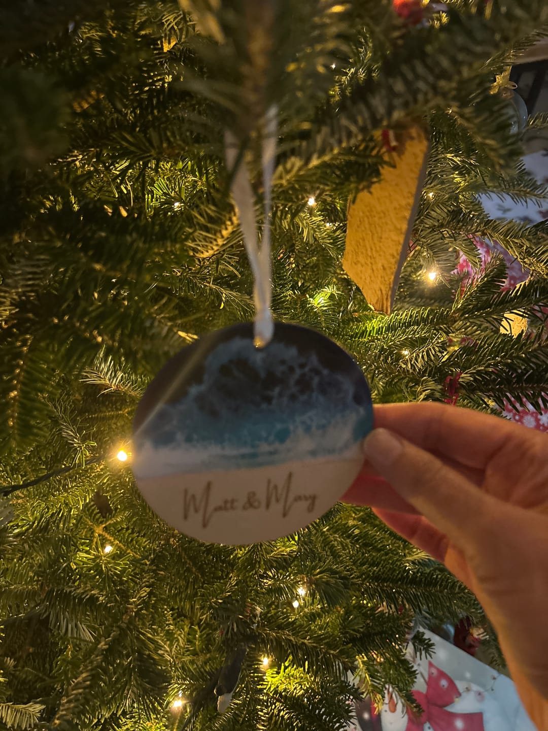 Customer photo review of Coastal Kindness Ornament, Benefiting Clean Ocean Action