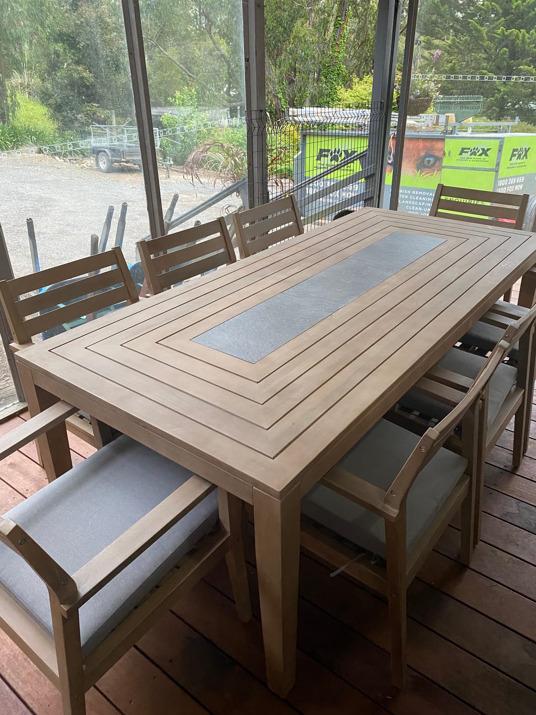 Customer photo review of Cano 9pce Dining - 220cm table