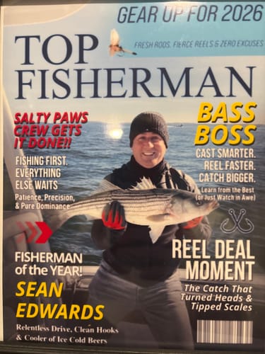 Customer photo review of Custom Fishing Magazine Cover, Personalized Fishing Gifts for Men, Fly Fishing Gifts for Him, Fishing Dad Gift, Angler Funny Fisherman Gift